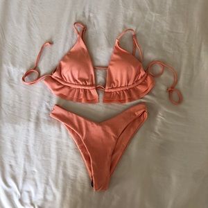 ZAFUL peachy pink bikini